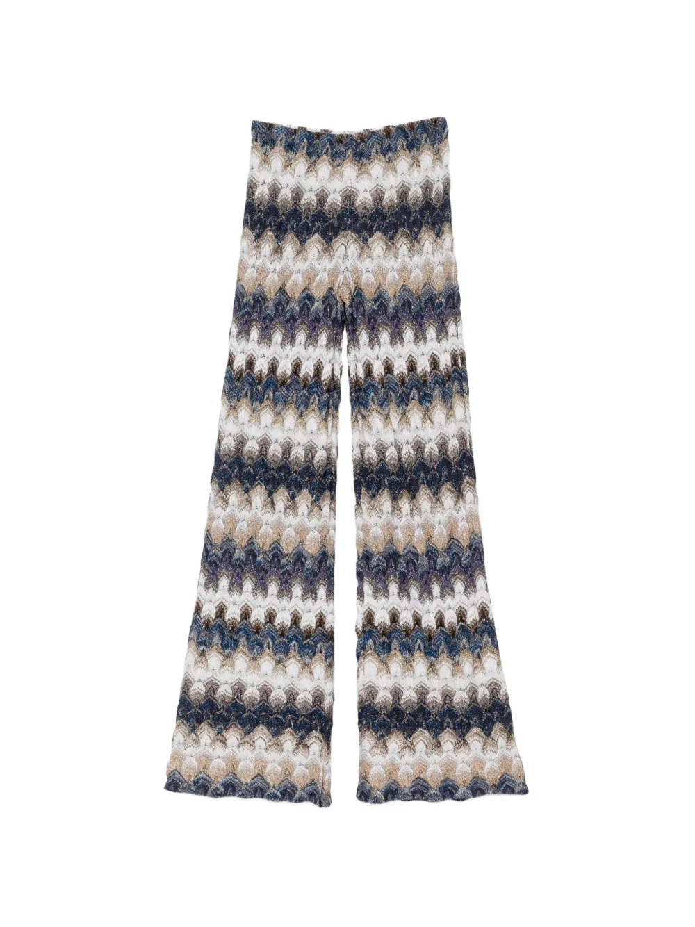 Missoni zig zag-pattern trousers - Blu