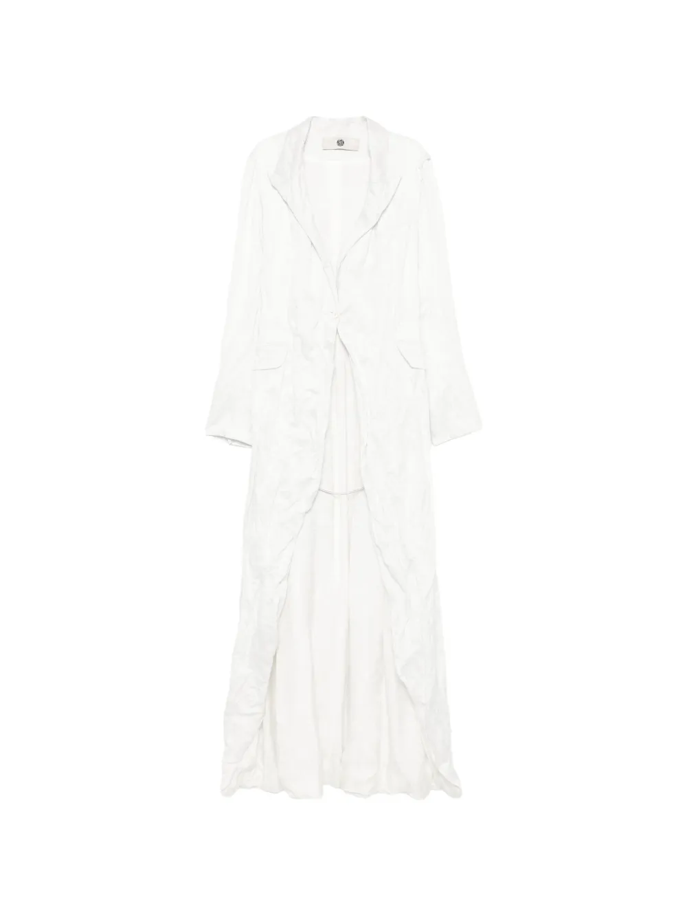 Marc Le Bihan crinkled coat - Bianco