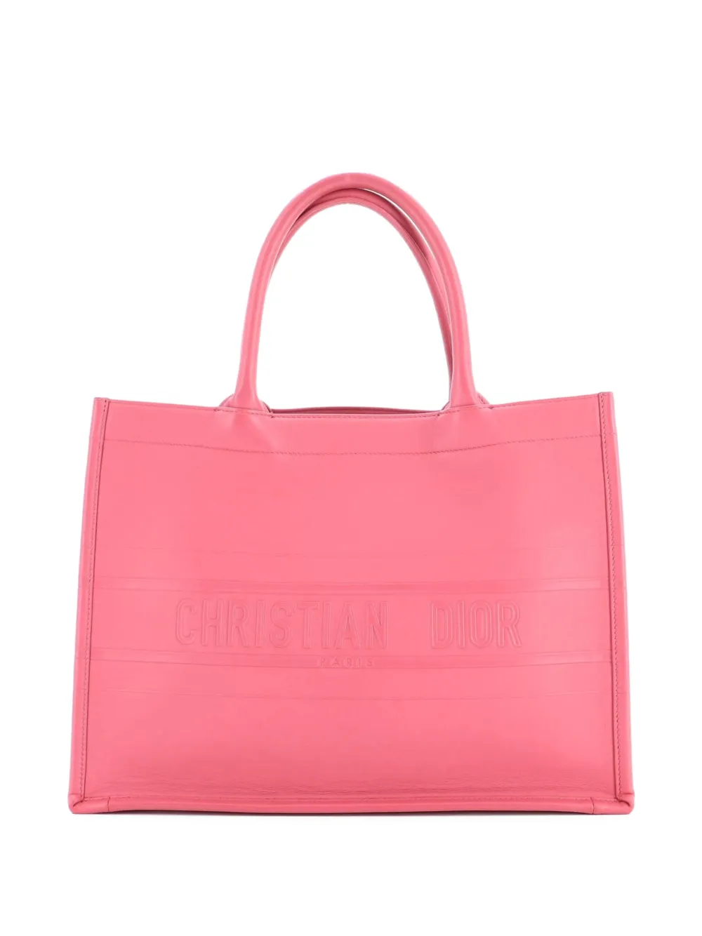 Christian Dior Pre-Owned Book Embossed Leather Medium tote bag - Rosa