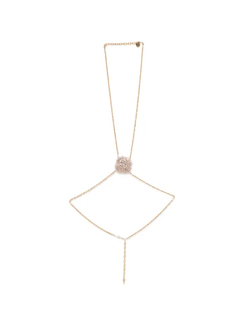 Silvia Gnecchi Camelia crystal-embellished body chain