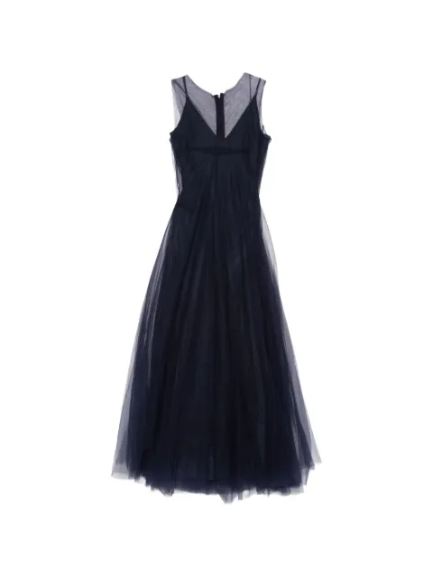 Marc Le Bihan tulle-overlay sleeveless dress