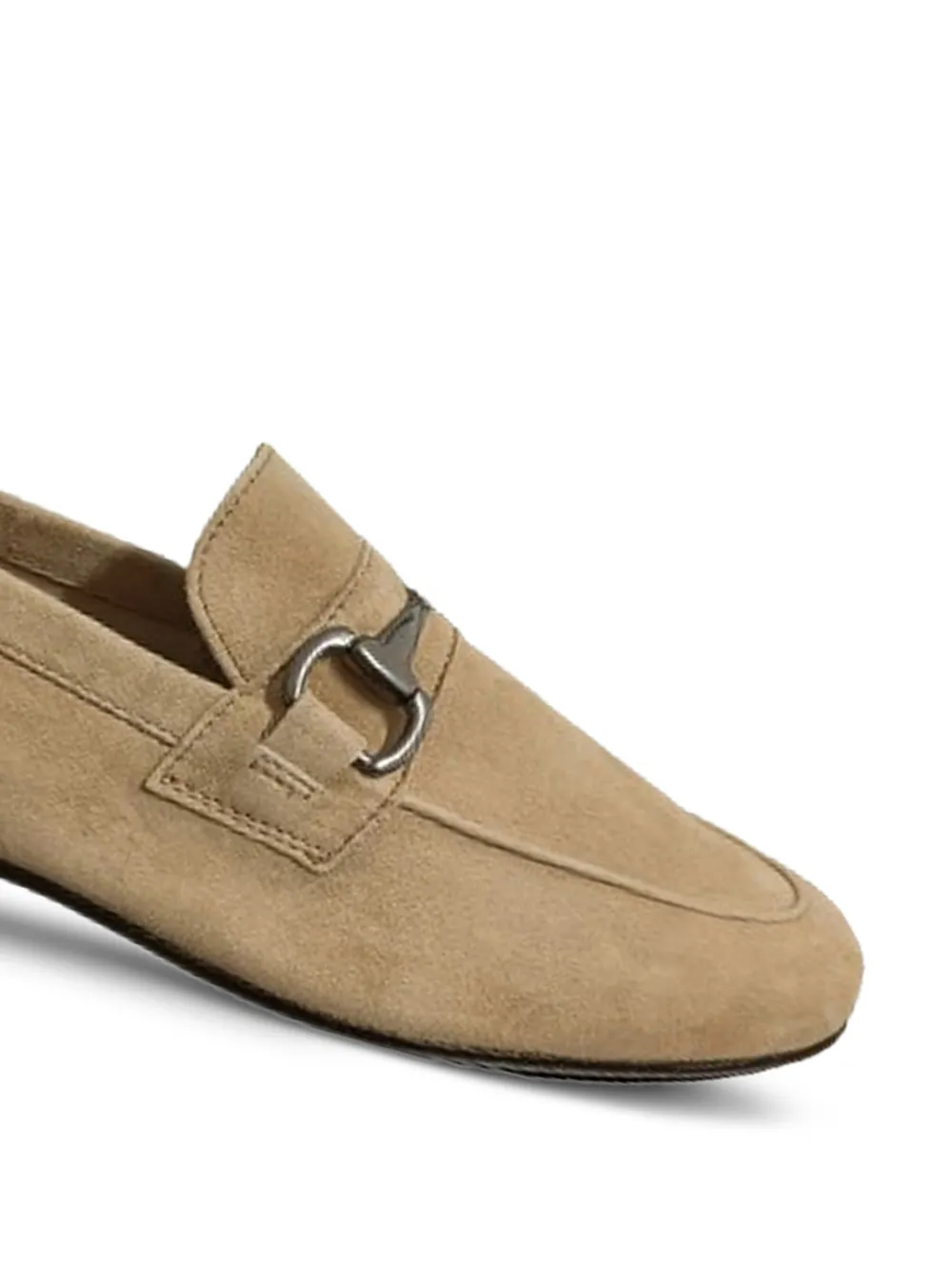 ANTICA CUOIERIA suede loafers Beige