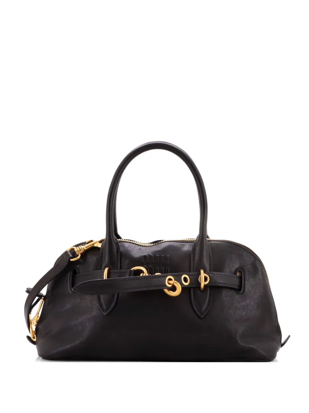 Miu Miu Pre-Owned Aventure Top Handle Bag Leather Regular satchel - Nero