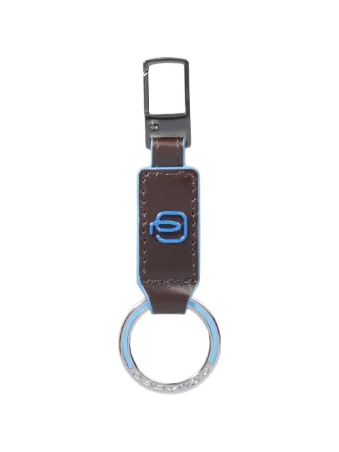 PIQUADRO carabiner leather keyring