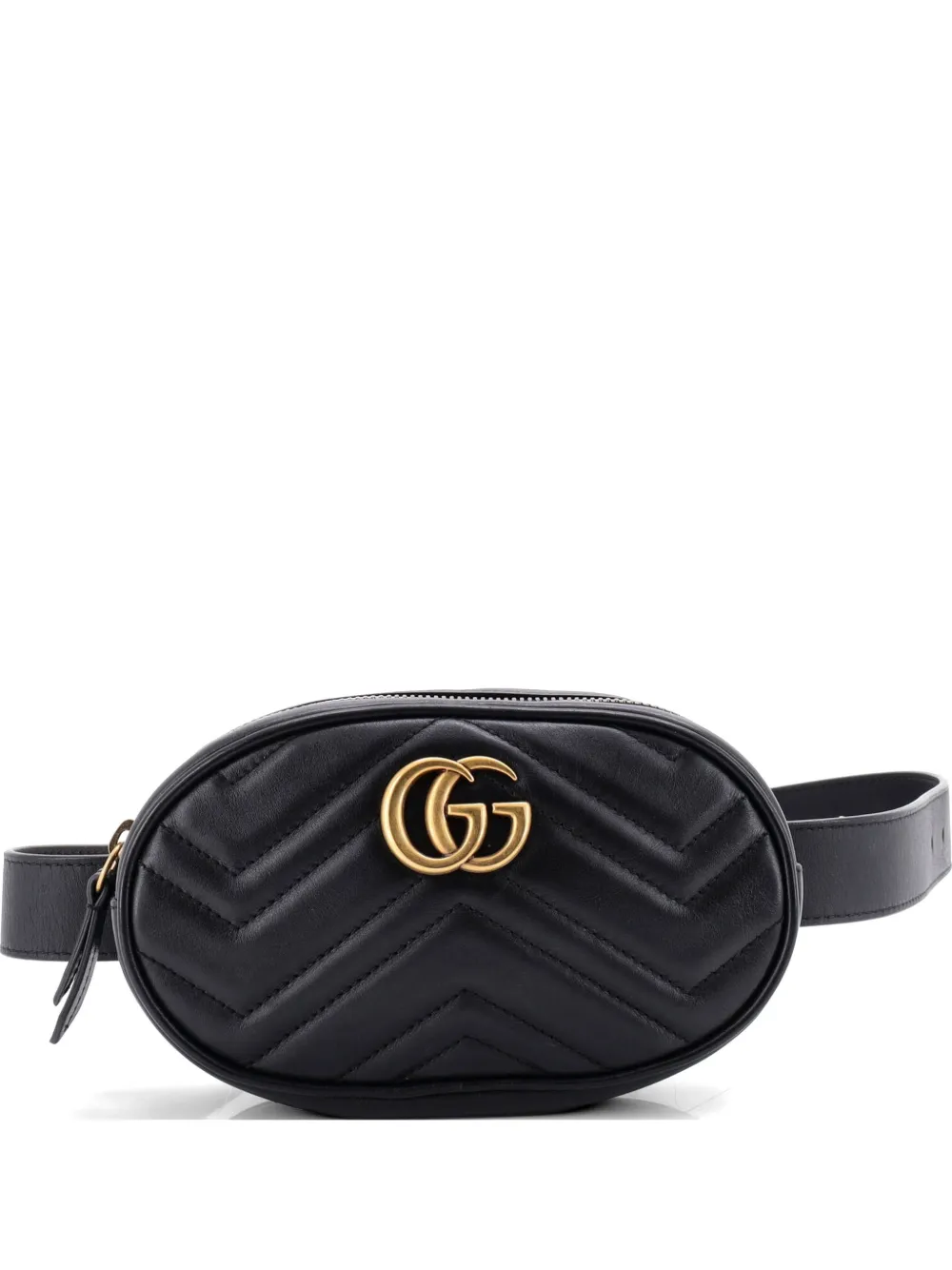 Gucci Pre-Owned GG Marmont Matelasse Leather belt bag - Black
