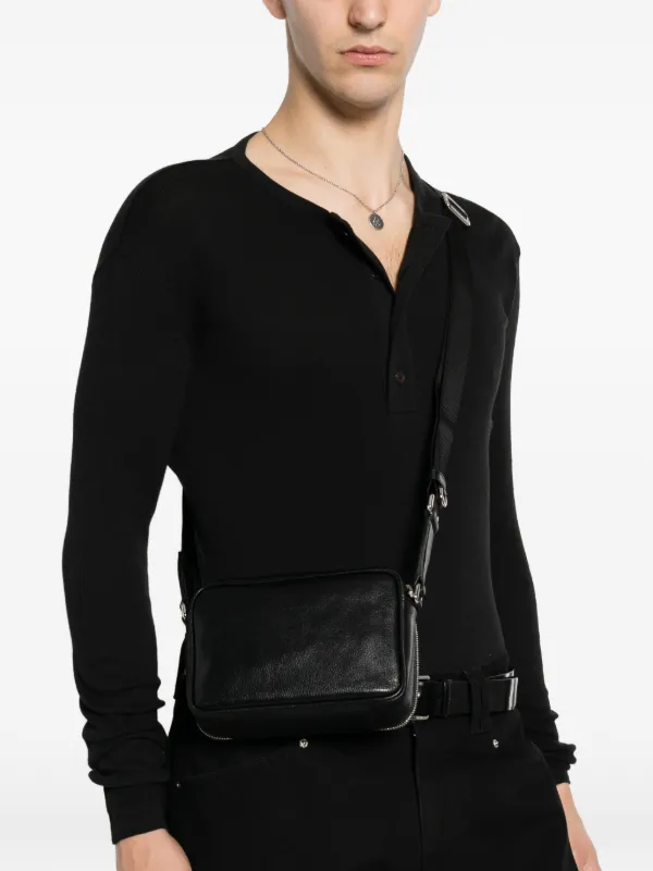 Gucci Lira レザーメッセンジャーバッグ | ブラック | FARFETCH JP