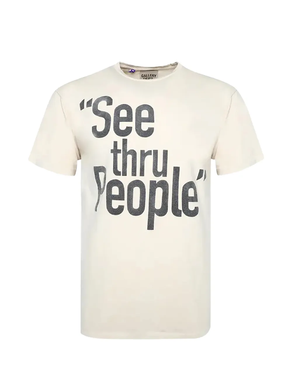 GALLERY DEPT. slogan-print T-shirt - Toni neutri