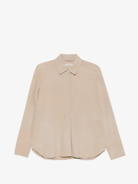Antonelli Andrew suede-finish leather shirt