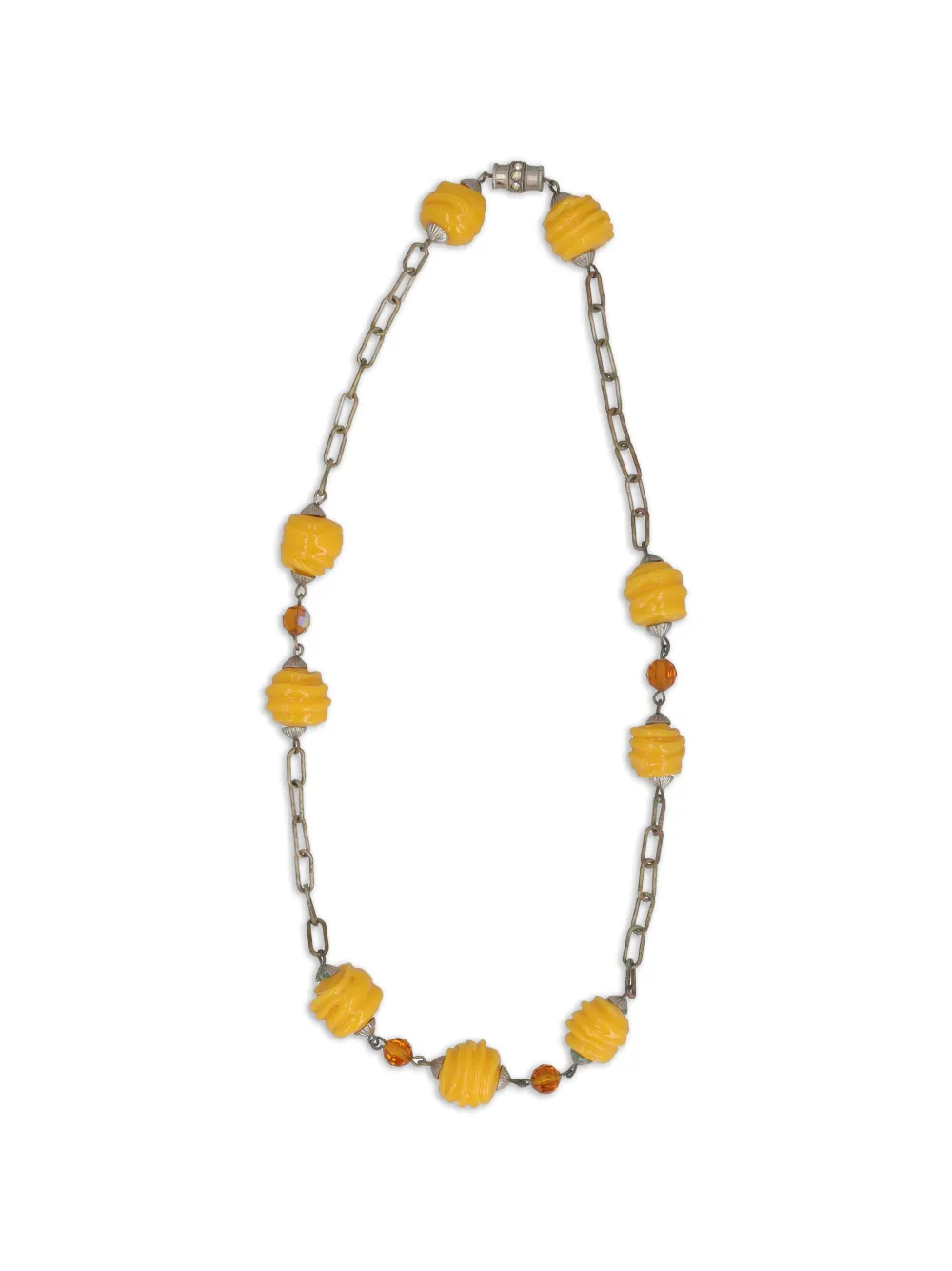 Ungaro 1980s bijoux beaded necklace - Silber