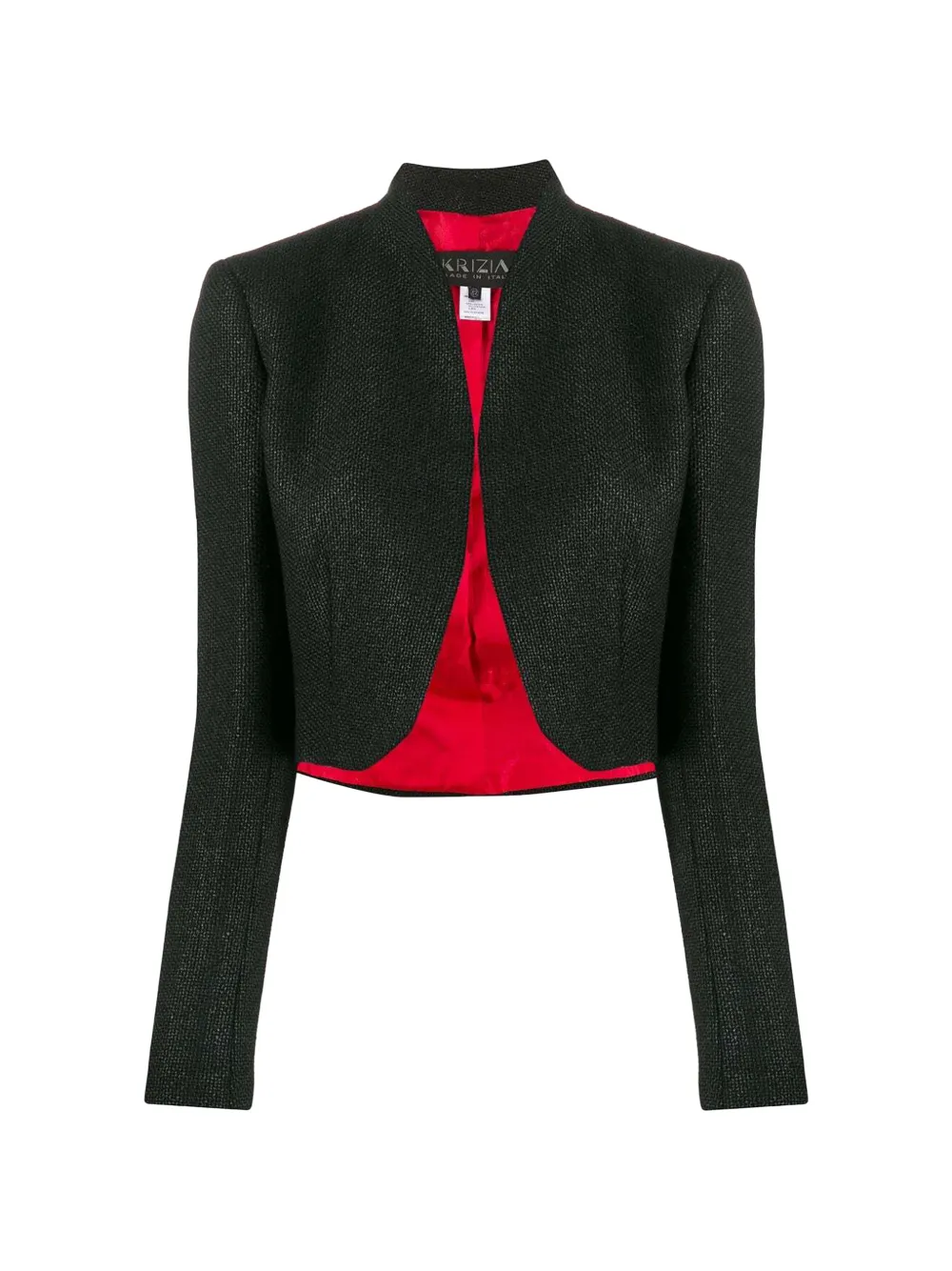 Krizia Pre-Owned cropped jacket - Nero