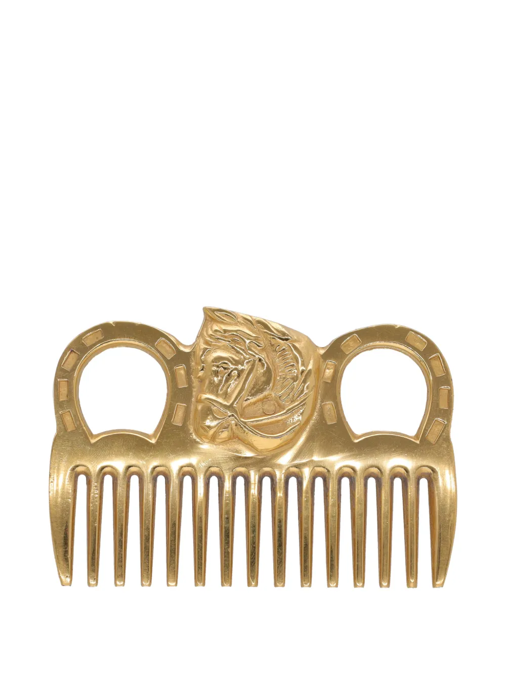 Hermès Pre-Owned horse head comb - Gold