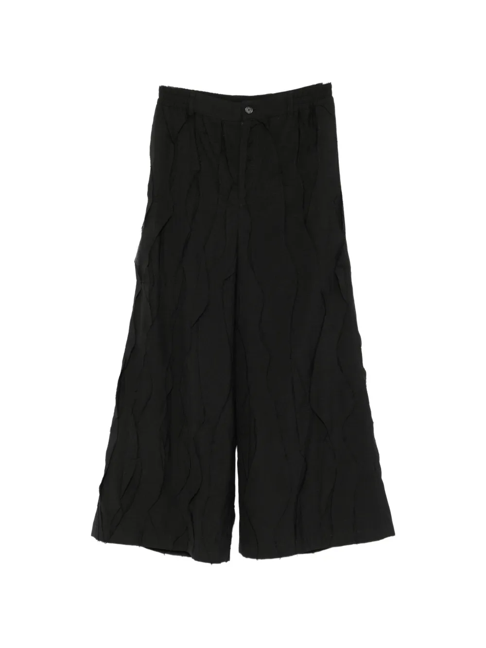 SONGZIO Fragment frayed-detail trousers - Nero