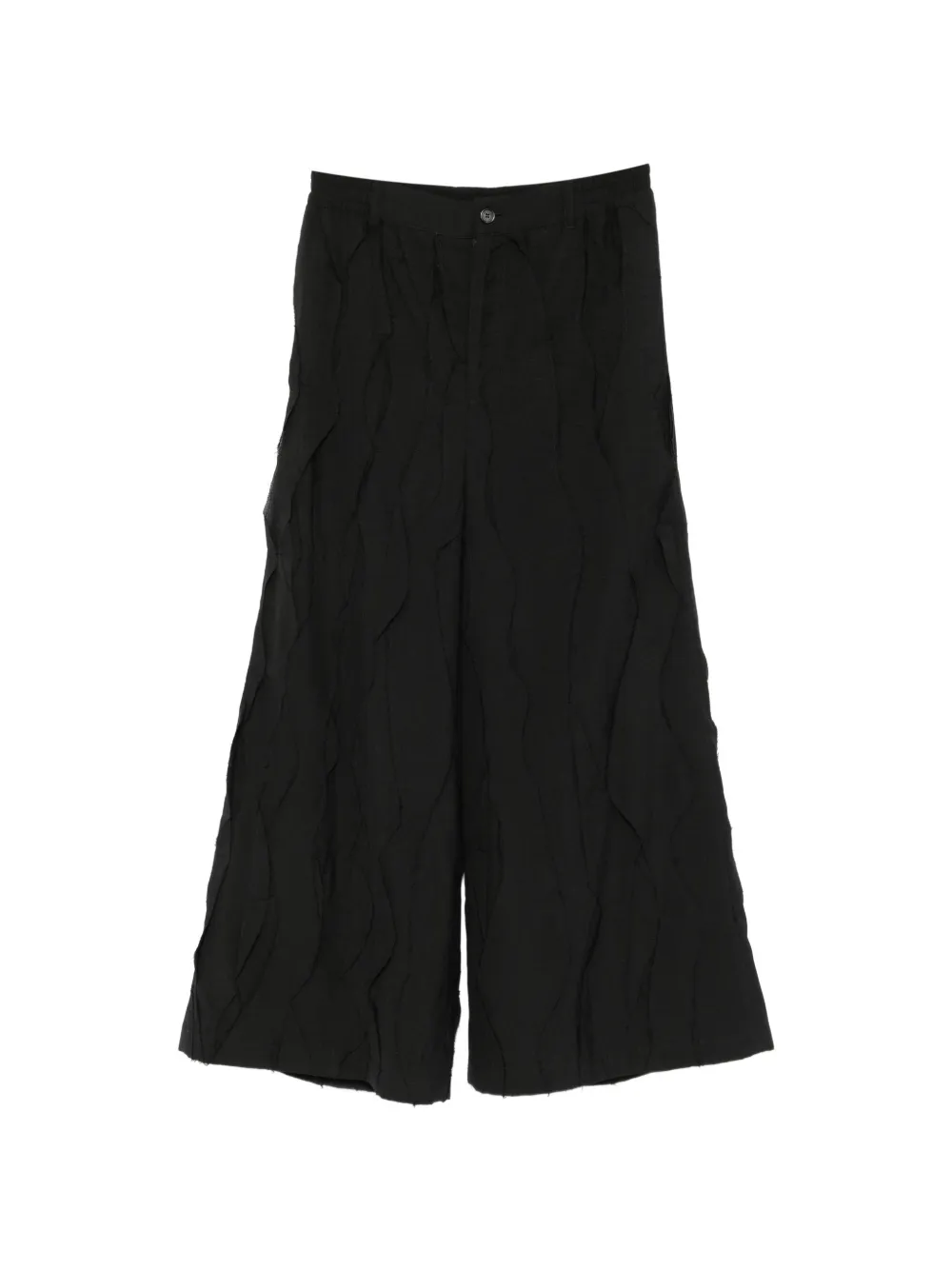 SONGZIO Fragment frayed-detail trousers - Nero