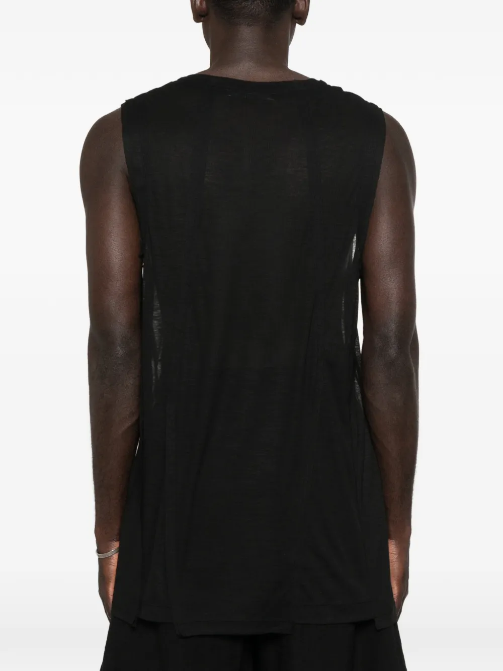 SONGZIO Top met diepe ronde hals Zwart