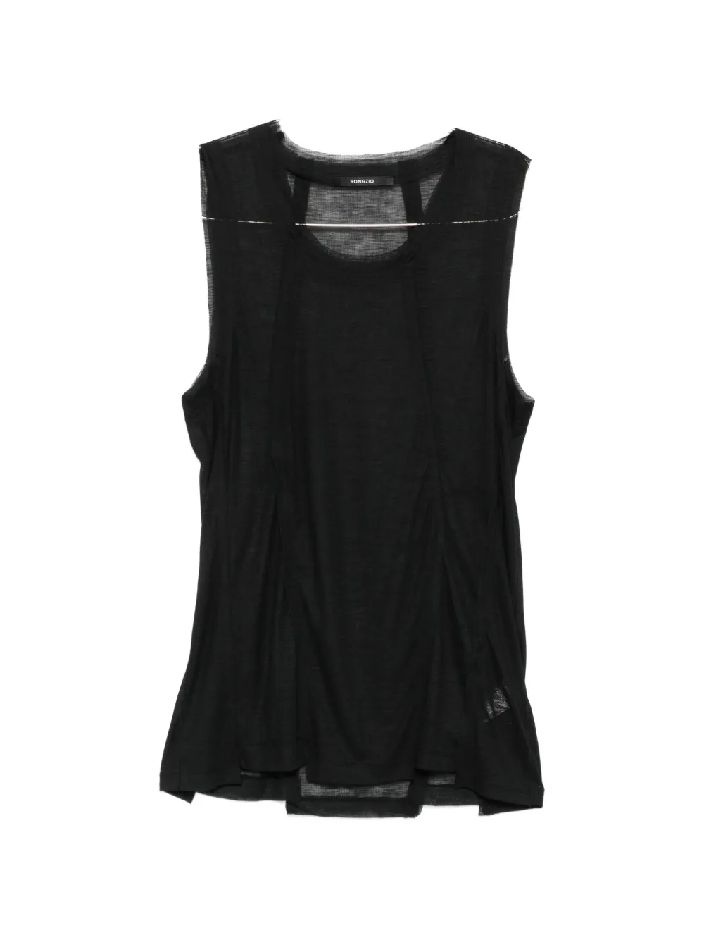 SONGZIO scoop-neck vest - Nero