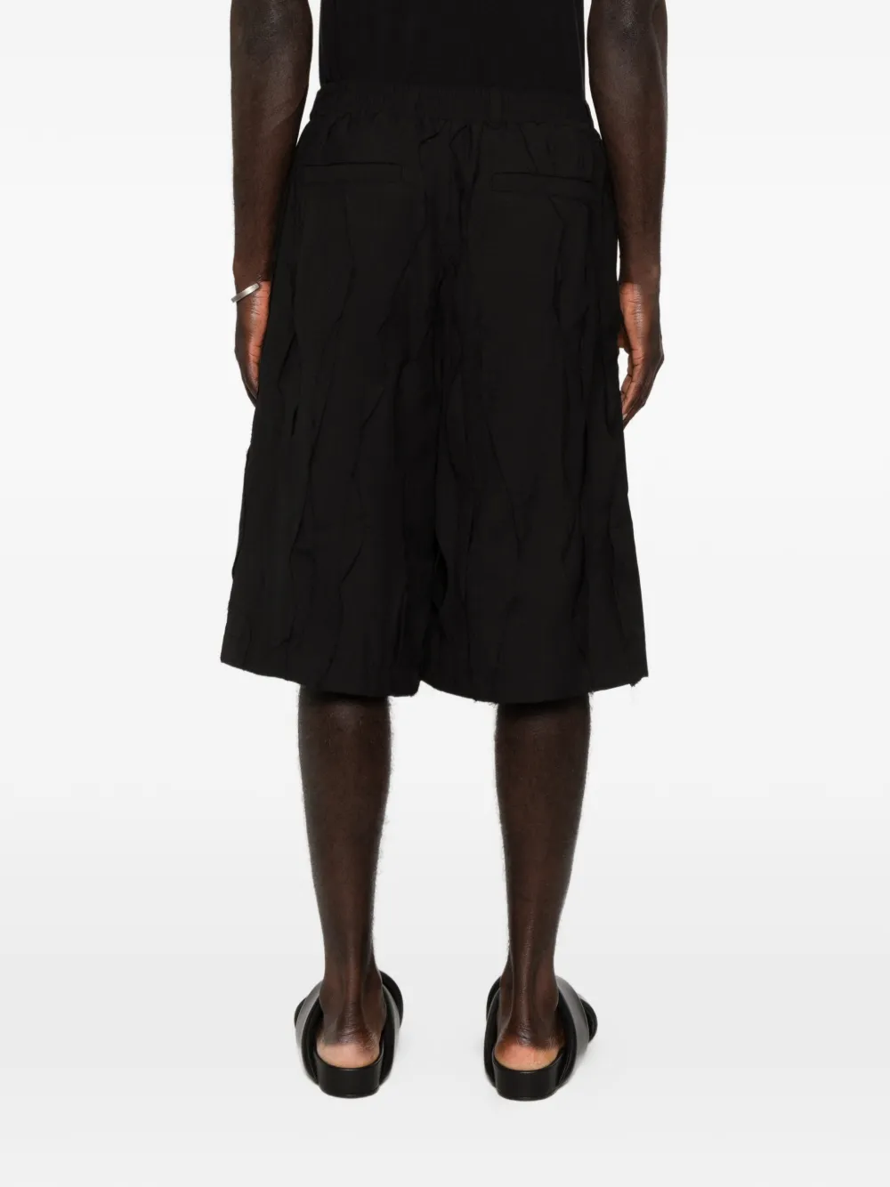 SONGZIO Fragment shorts met franje Zwart