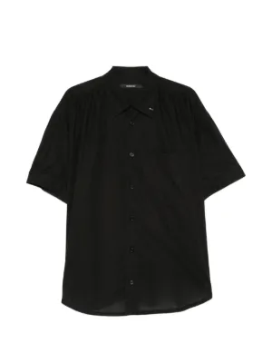 Homme Plissé Issey Miyake Pleated short-sleeve Shirt | Black
