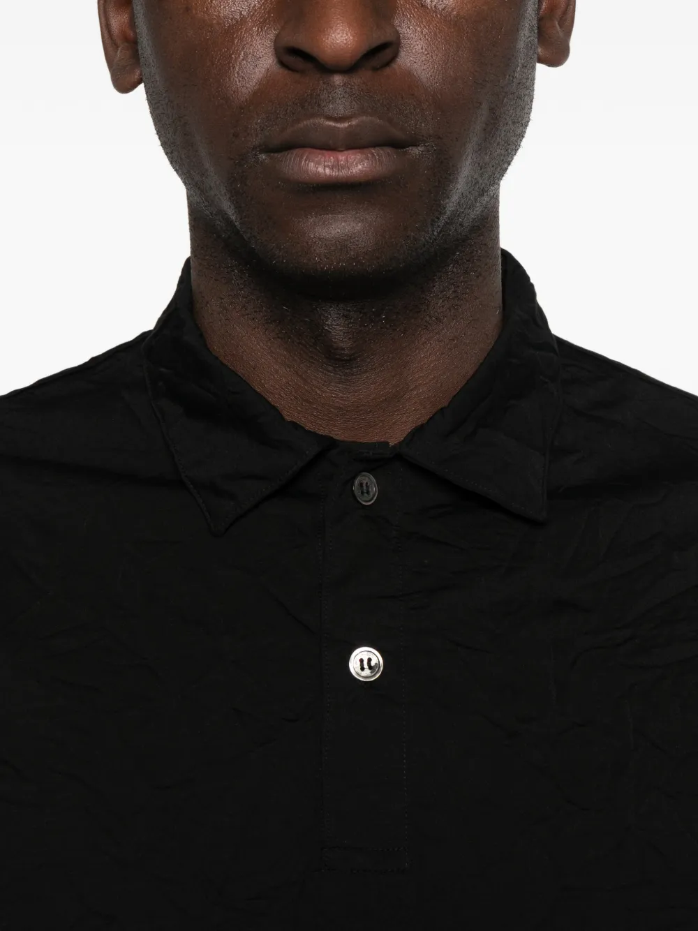 Comme des Garçons Homme Poloshirt met knopen Zwart