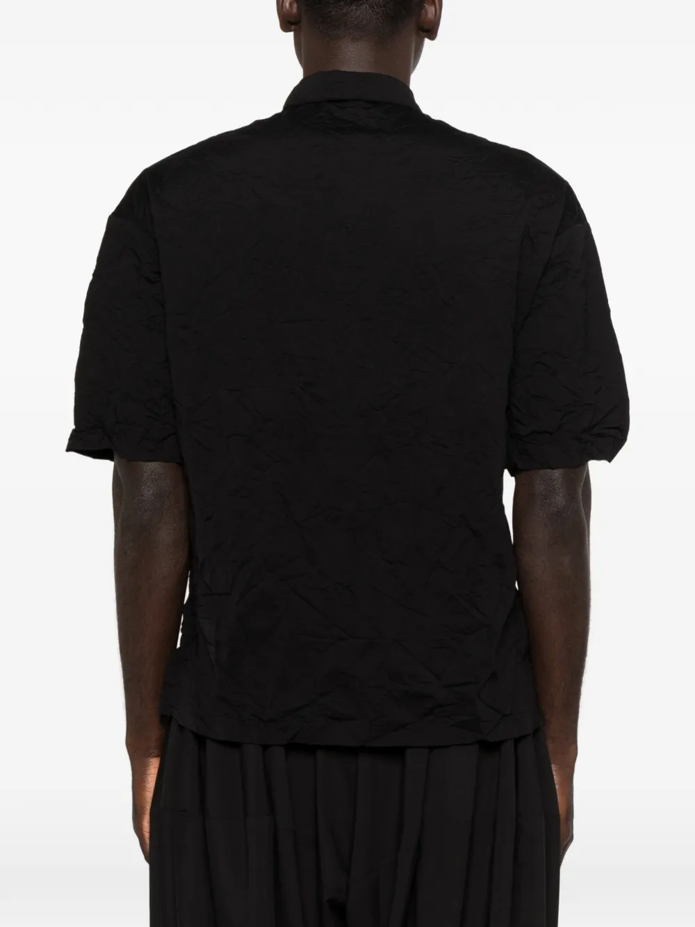 Comme des Garçons Homme Poloshirt met knopen Zwart