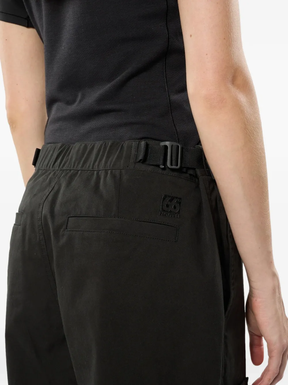 66 North Hamrar cargo broek met gespdetail Zwart