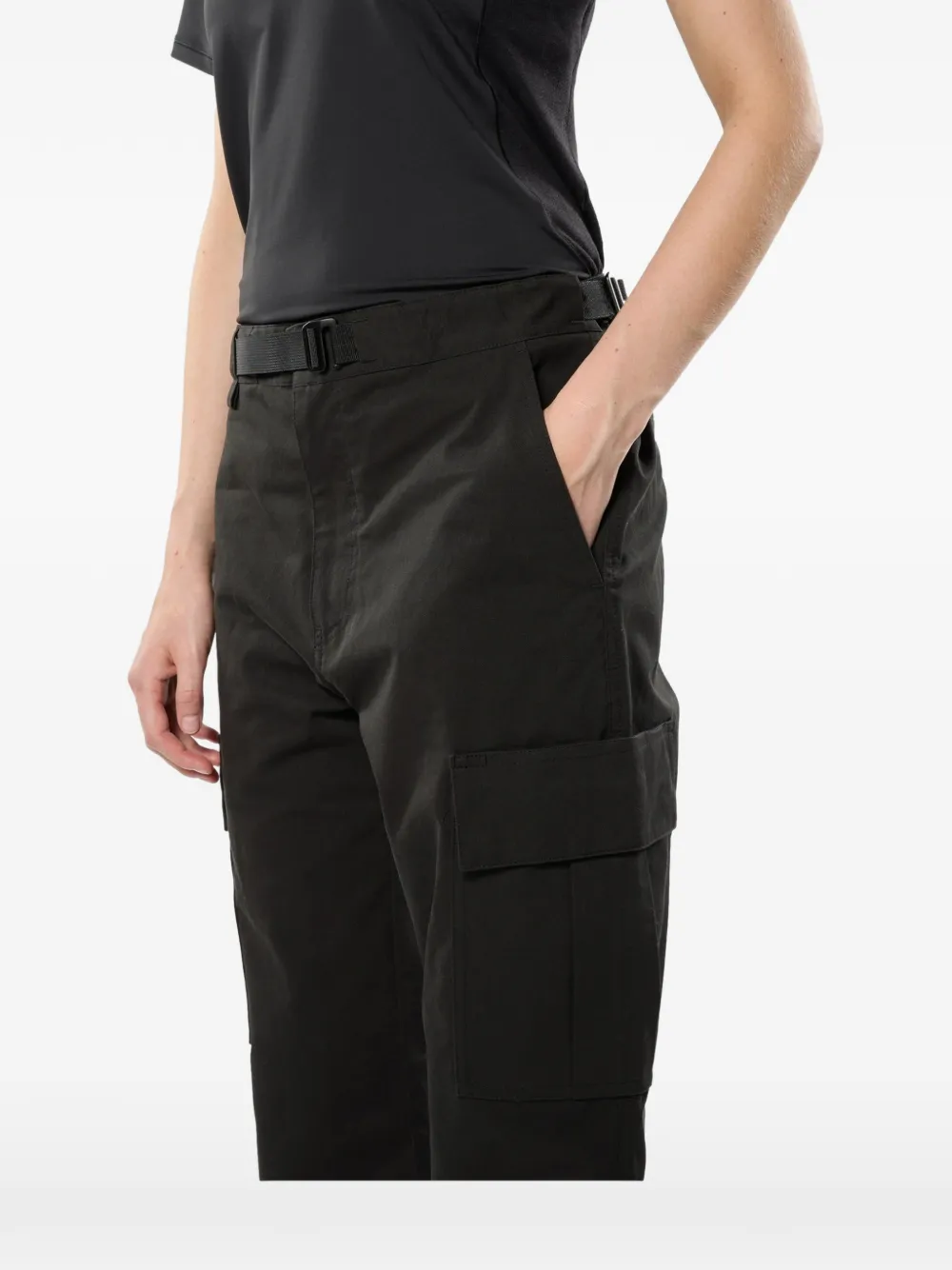 66 North Hamrar cargo broek met gespdetail Zwart