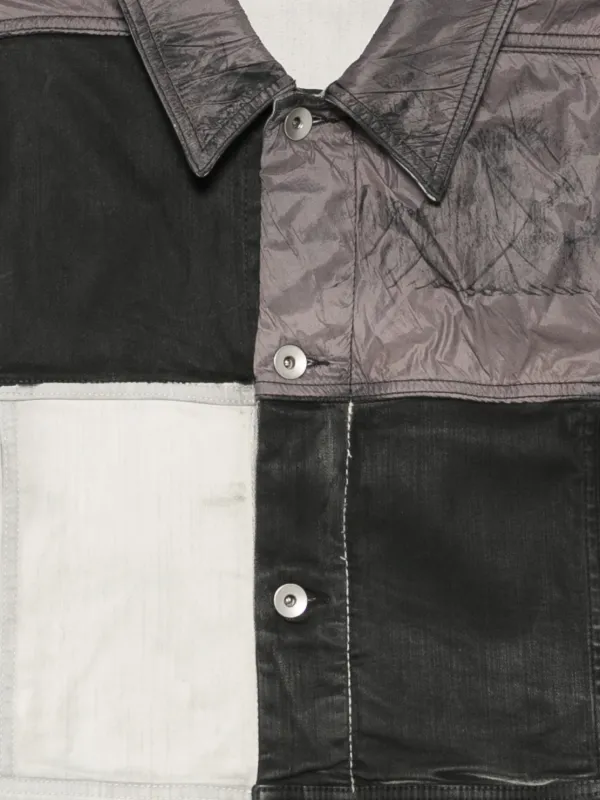 Rick Owens DRKSHDW Little Joe パッチワーク クロップドジャケット