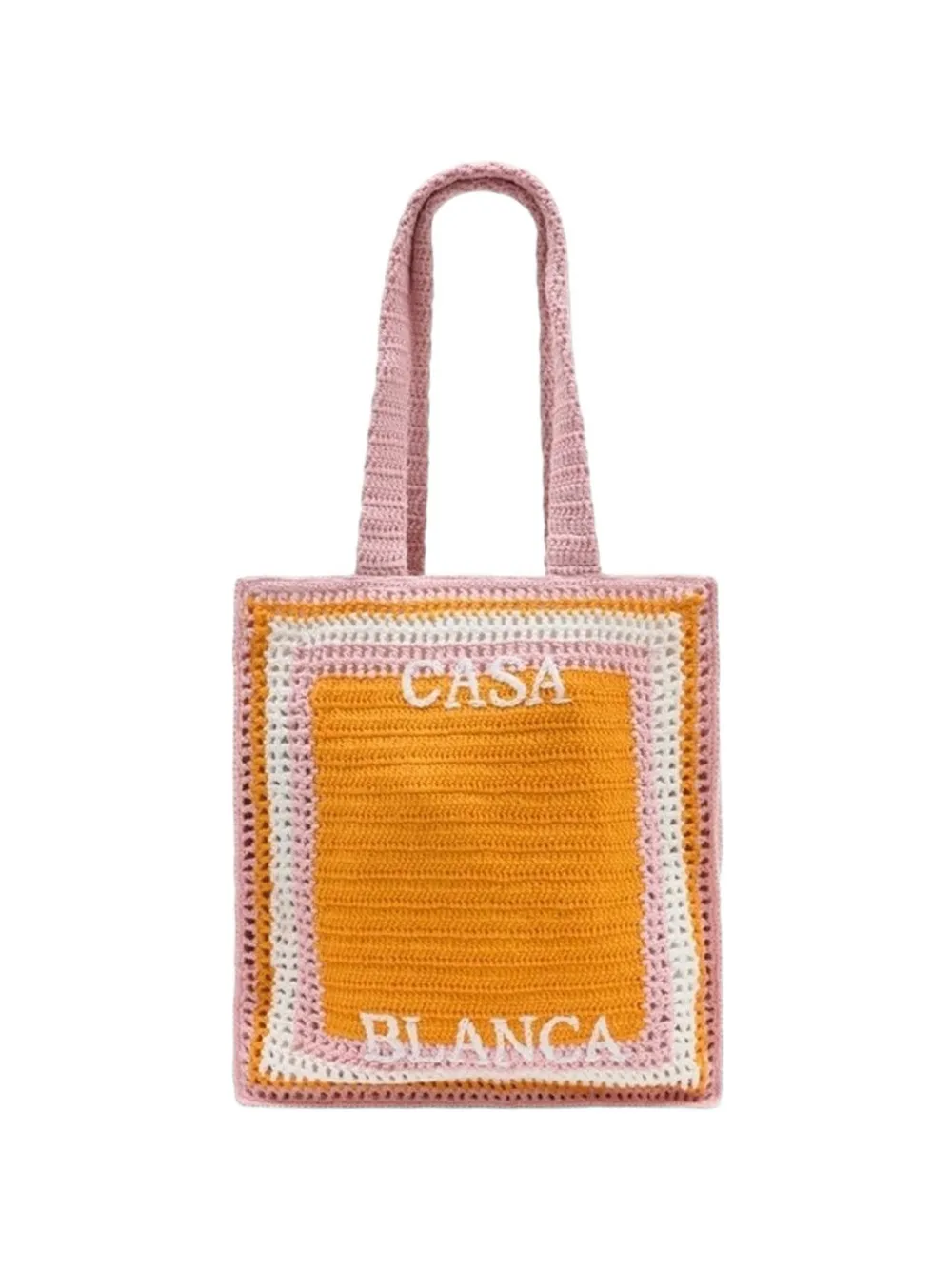 Casablanca logo-embroidered shoulder bag - Orange