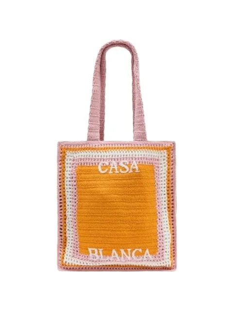 Casablanca logo-embroidered shoulder bag