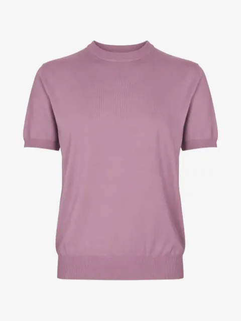 Altea t-shirt en maille fine à bords côtelés