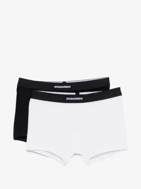 DSQUARED2 logo-waistband trunks (set of two)
