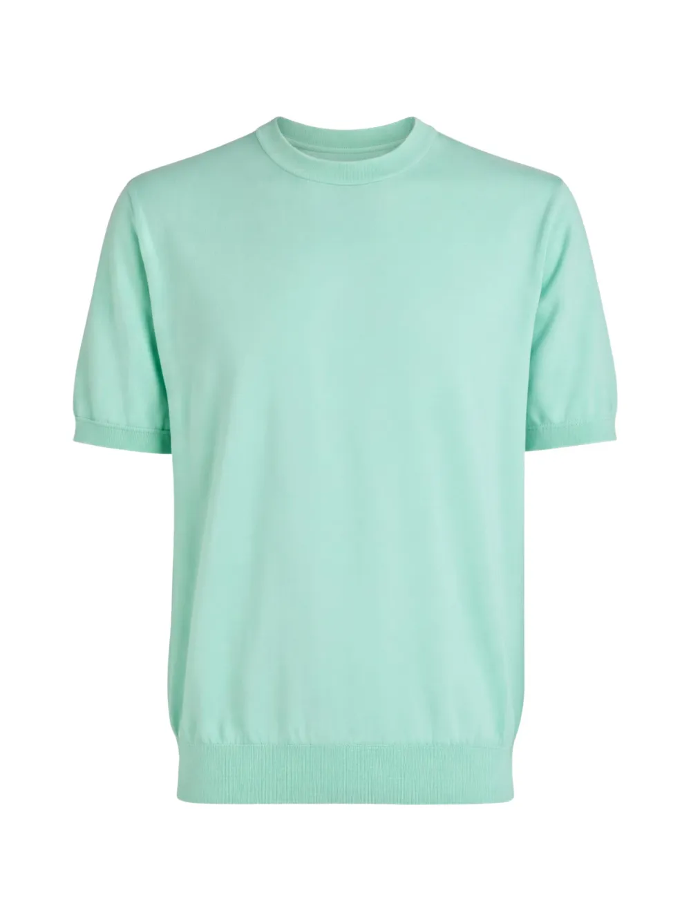 Altea T-shirt con bordo a coste - Verde