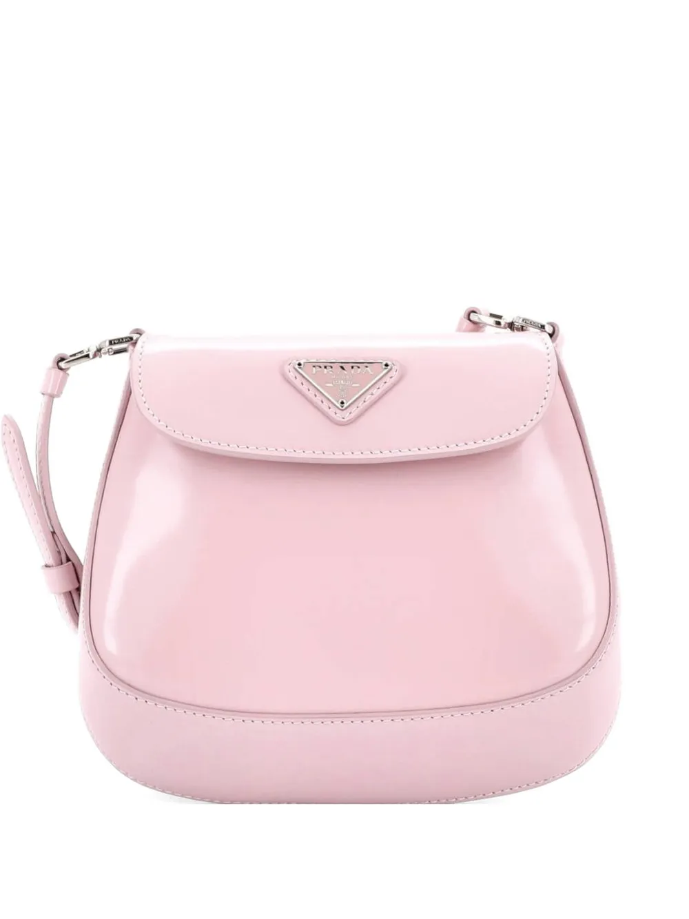 Prada Pre-Owned Cleo Flap Spazzolato Leather Mini shoulder bag - Rosa