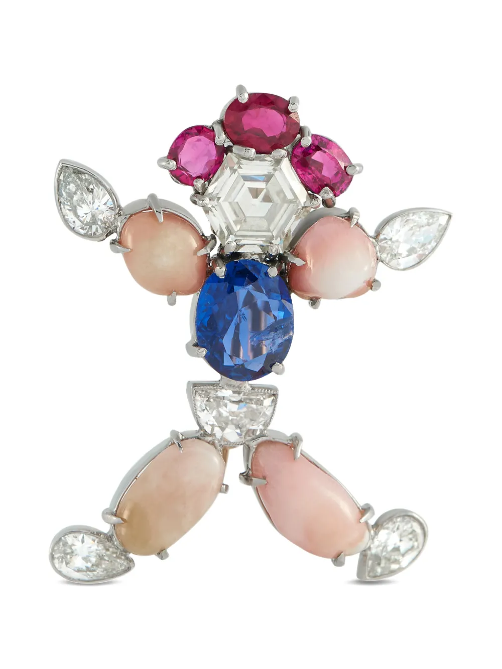 LB Exclusive multi-stones brooch - Argento
