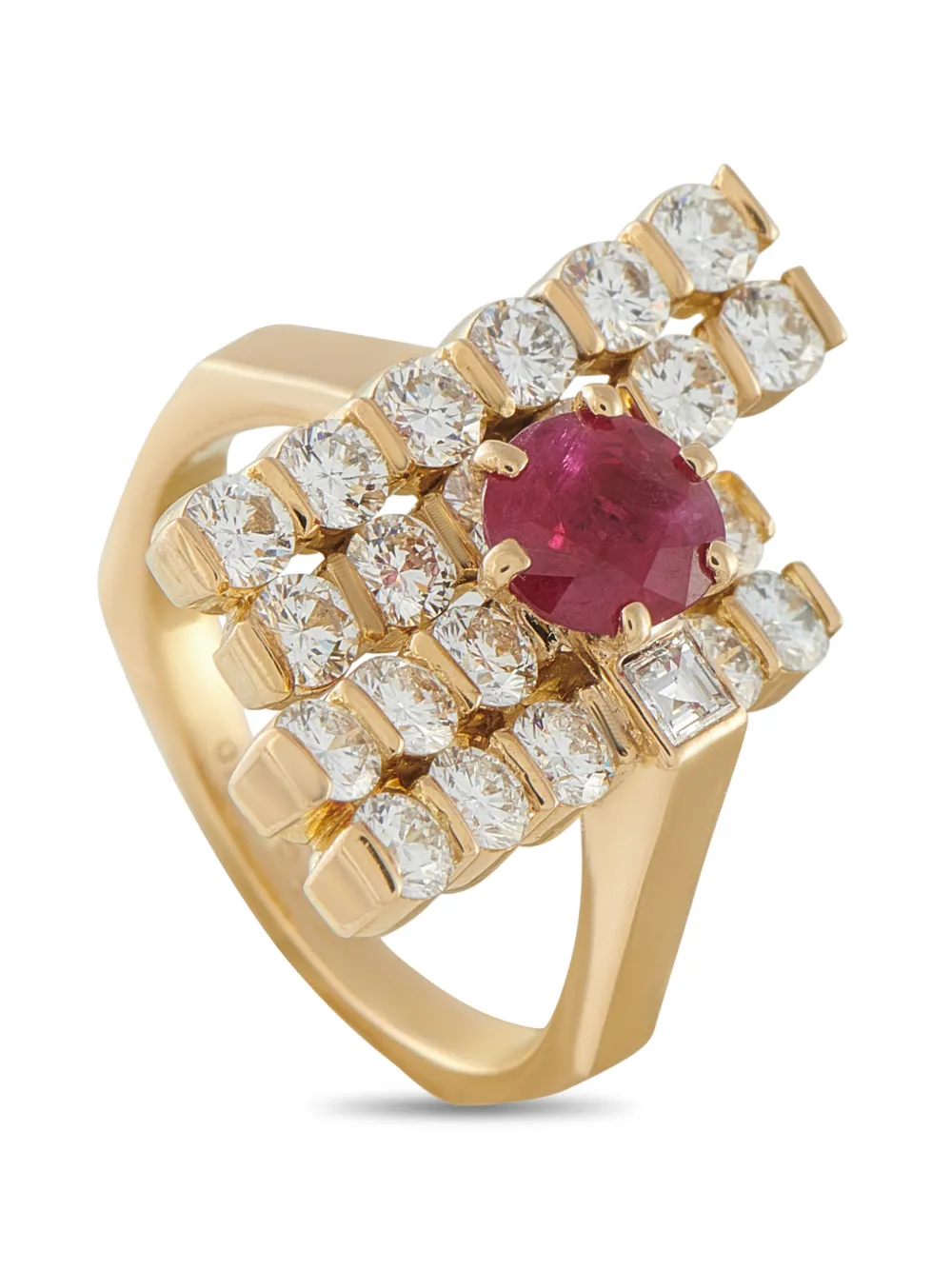 Fred of Paris ruby and diamond ring - Oro