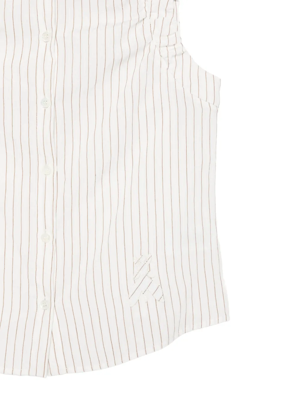 Patrizia Pepe Mouwloos shirt Wit