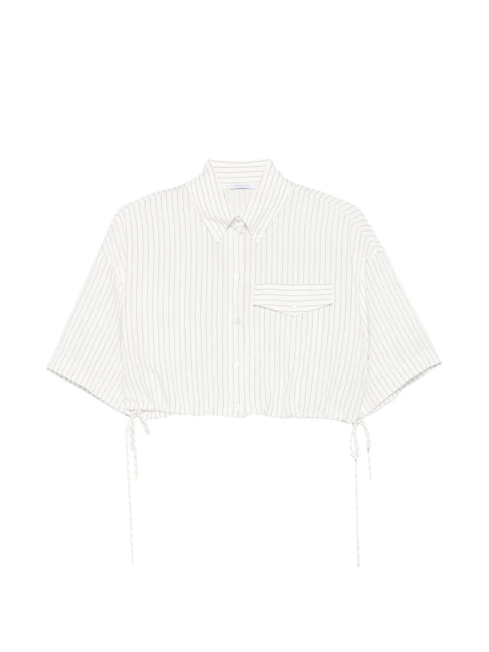 Patrizia Pepe striped cropped top - Bianco