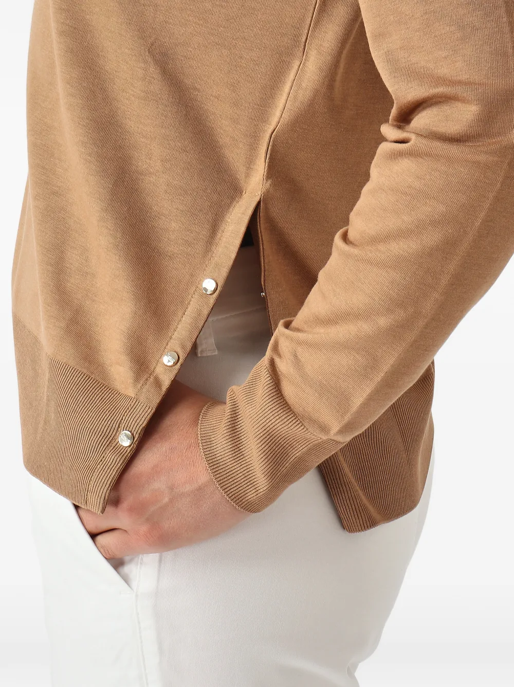 Herno T-shirt met raglan mouwen Beige