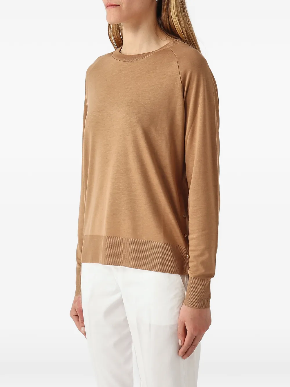 Herno T-shirt met raglan mouwen Beige