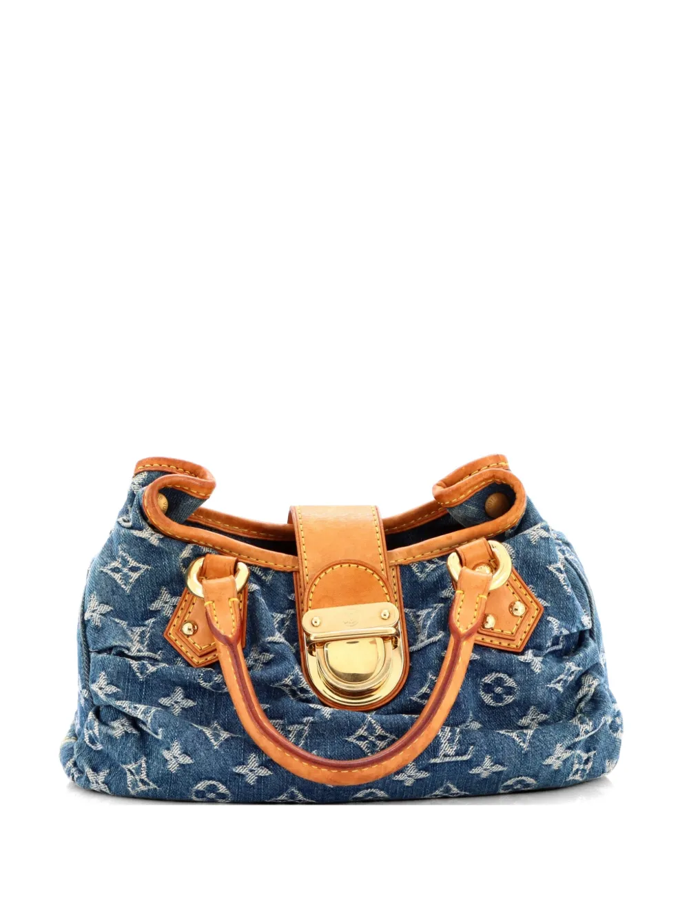 Louis Vuitton Pre-Owned Pleaty Handbag Denim Small satchel - Blu