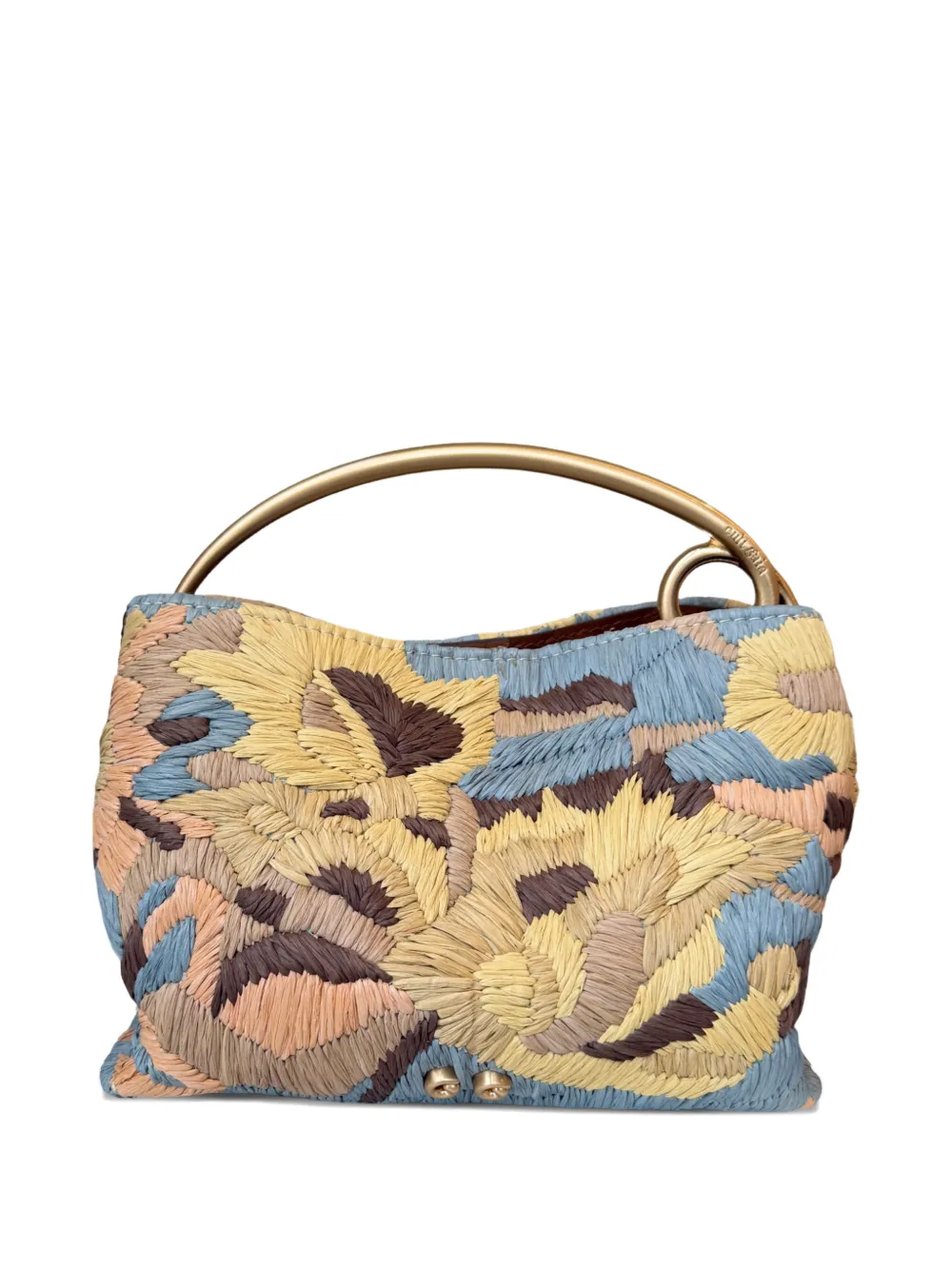 Cult Gaia Lalli sunflower top handle tote bag - Neutrals