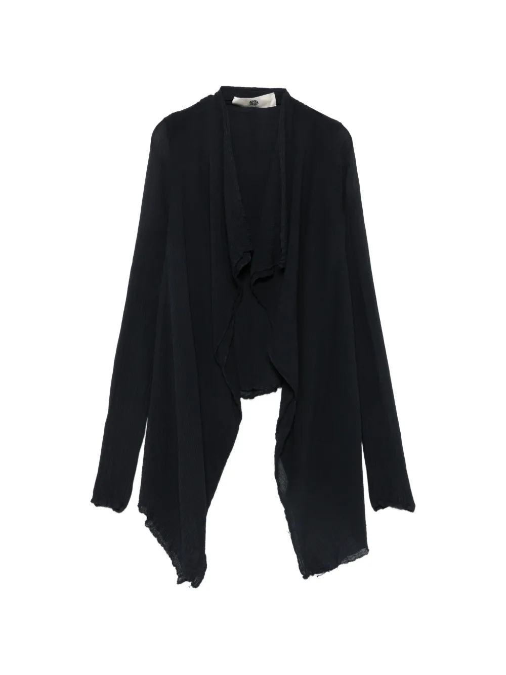Marc Le Bihan crinkled draped cardigan - Blu