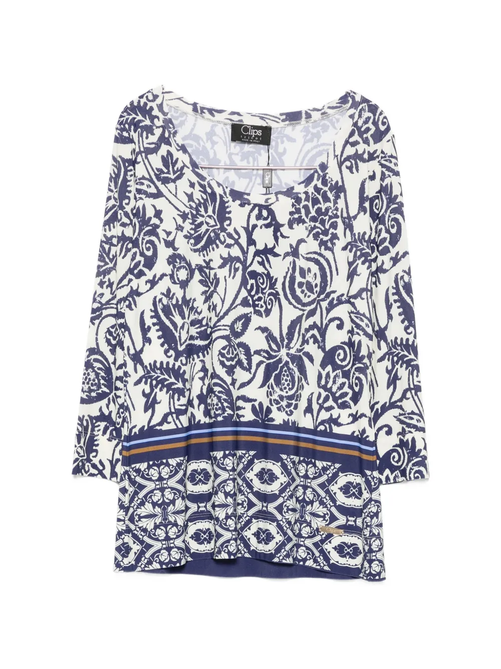 Clips floral-print top - Blu