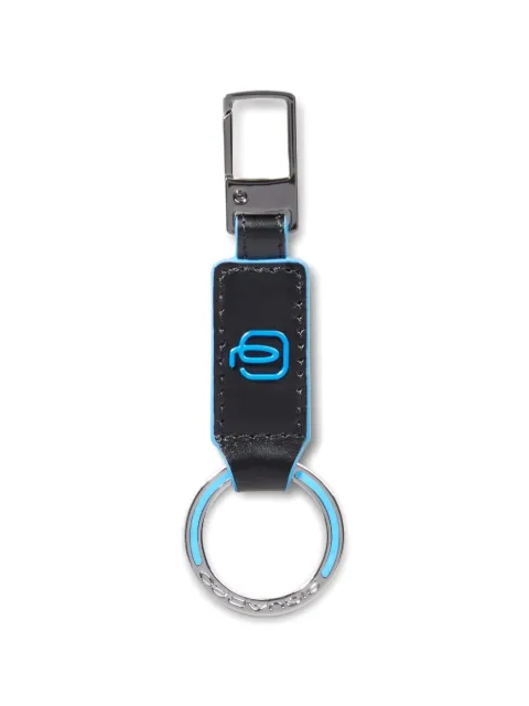 PIQUADRO carabiner leather keychain