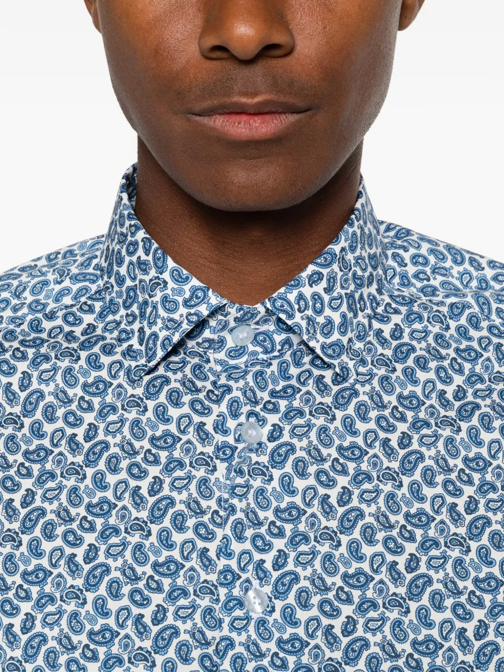 ETRO Overhemd met paisley-print Blauw