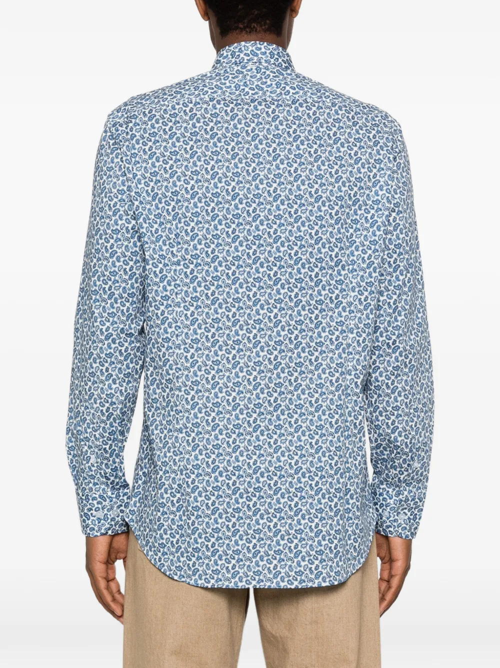 ETRO Overhemd met paisley-print Blauw