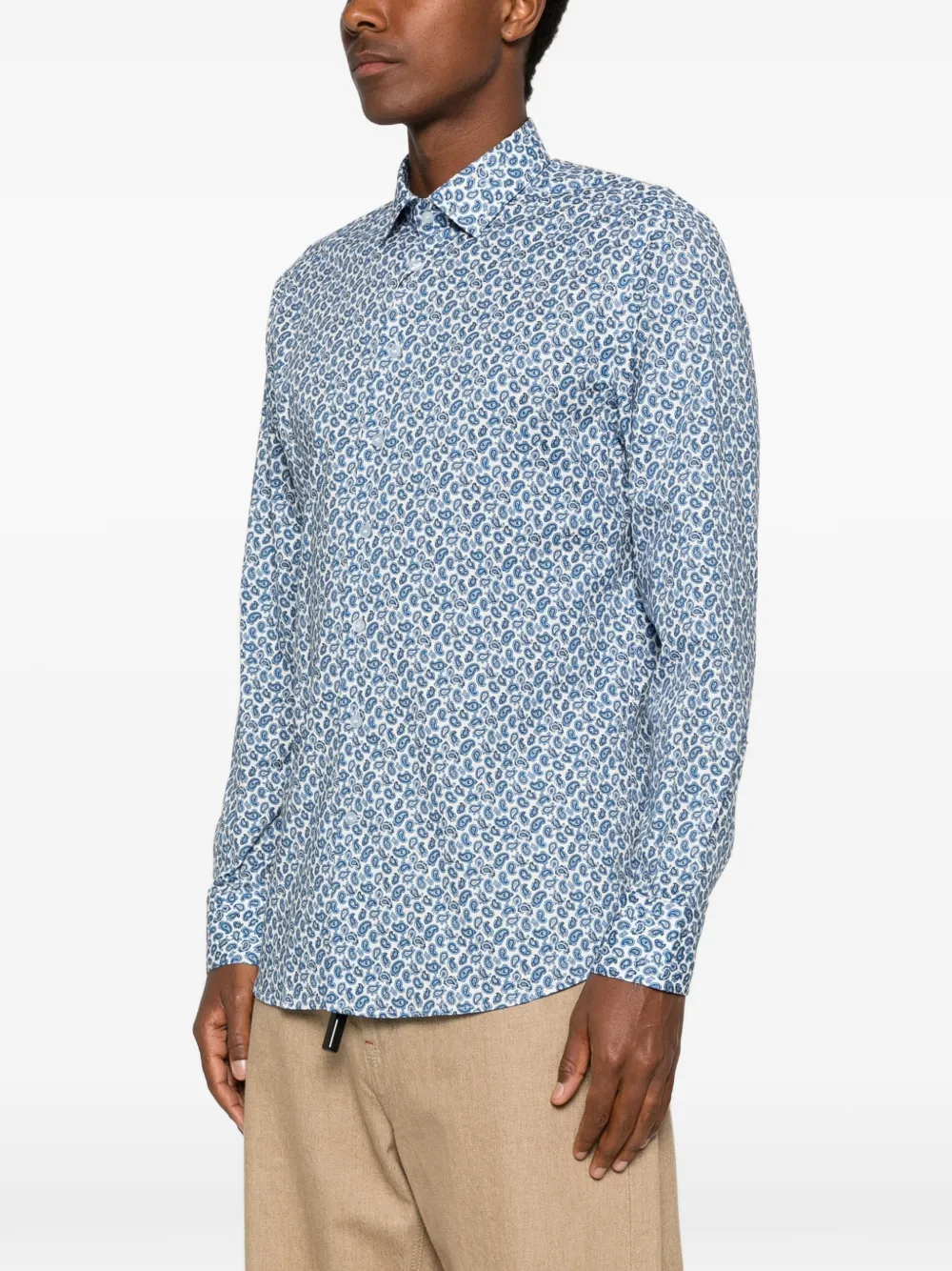 ETRO Overhemd met paisley-print Blauw