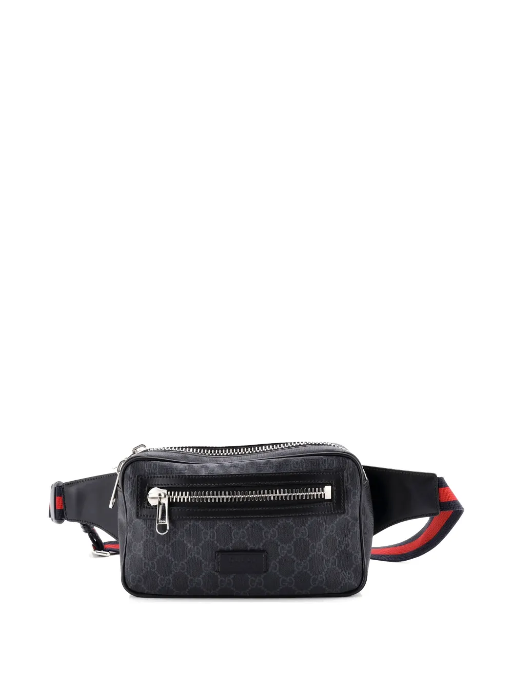 Gucci Pre-Owned Soft Zip GG Coated Canvas Small belt bag - Nero