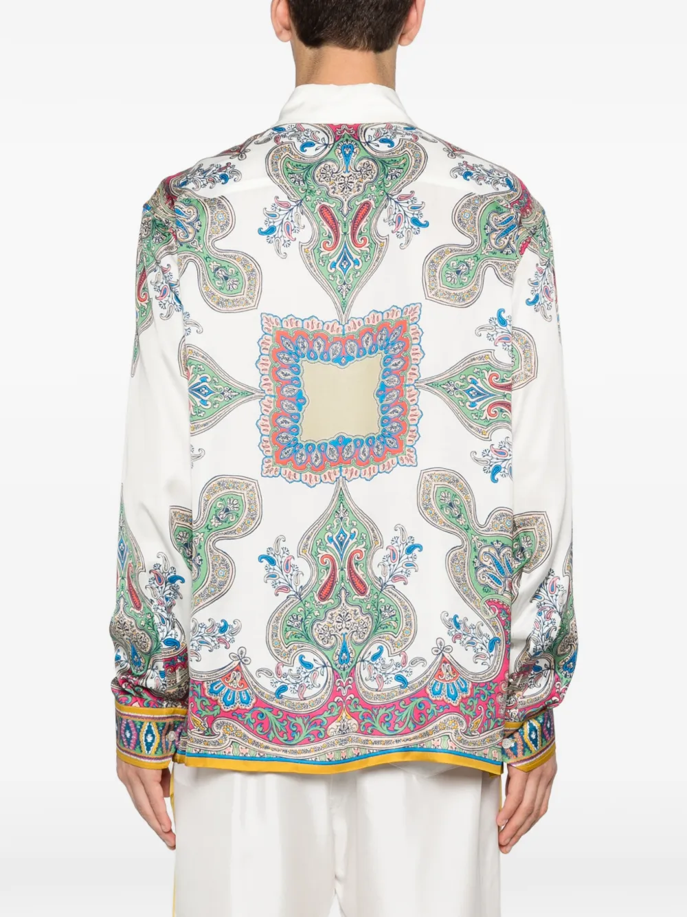 ETRO Overhemd met paisley-print Wit