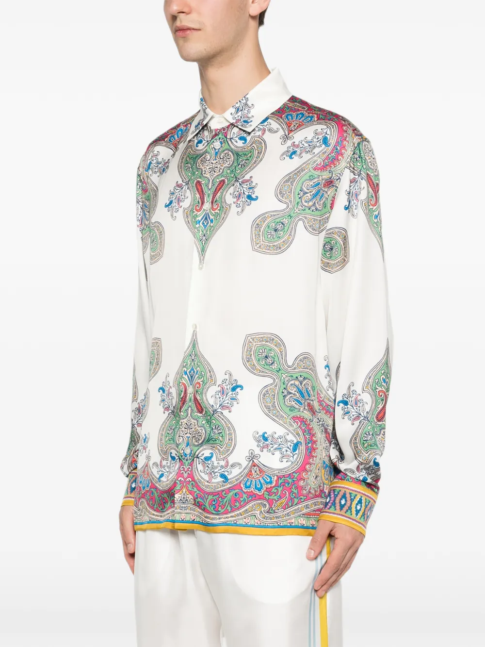 ETRO Overhemd met paisley-print Wit