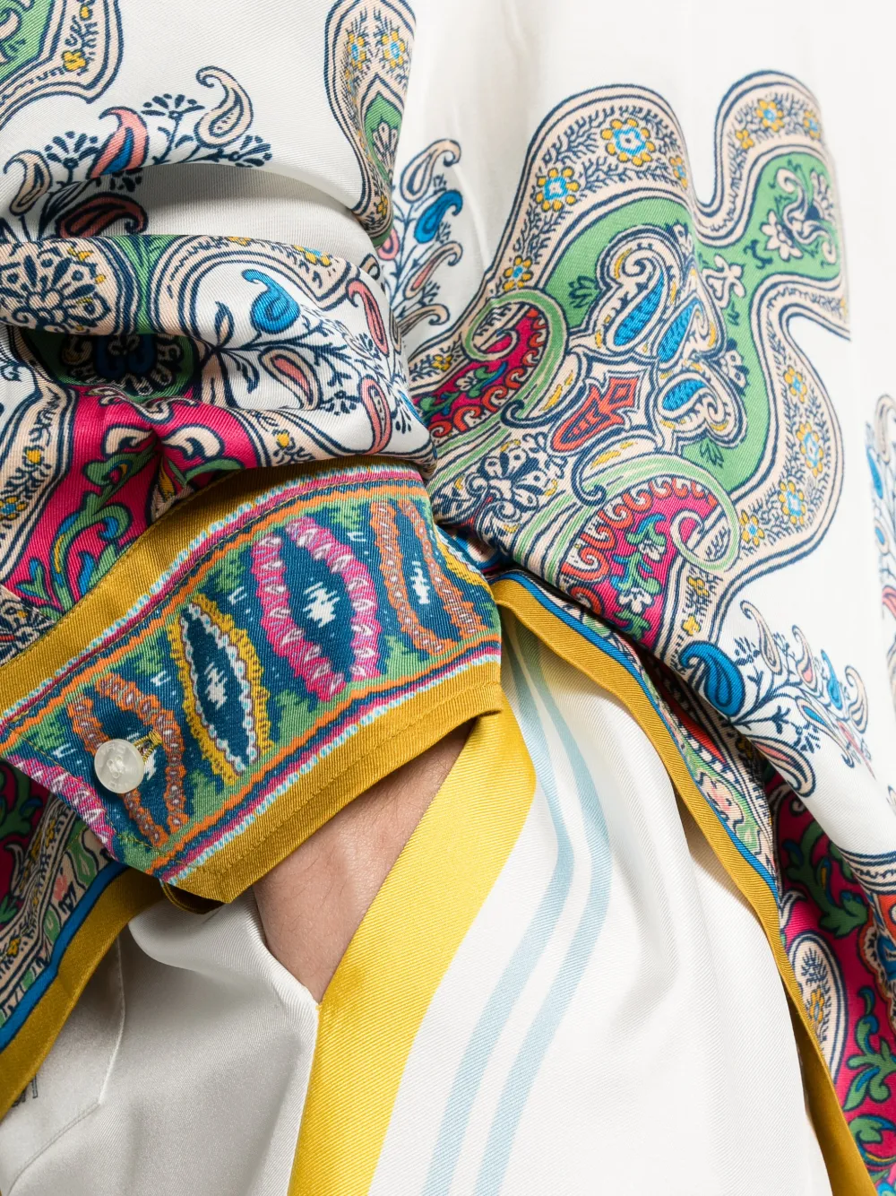 ETRO Overhemd met paisley-print Wit